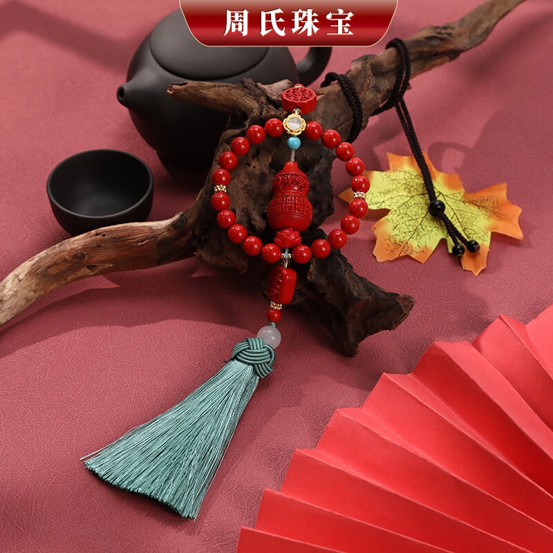 工厂批发原创红砂车挂福禄寿喜葫芦朱砂挂件汽车饰品吉祥如意挂件详情3