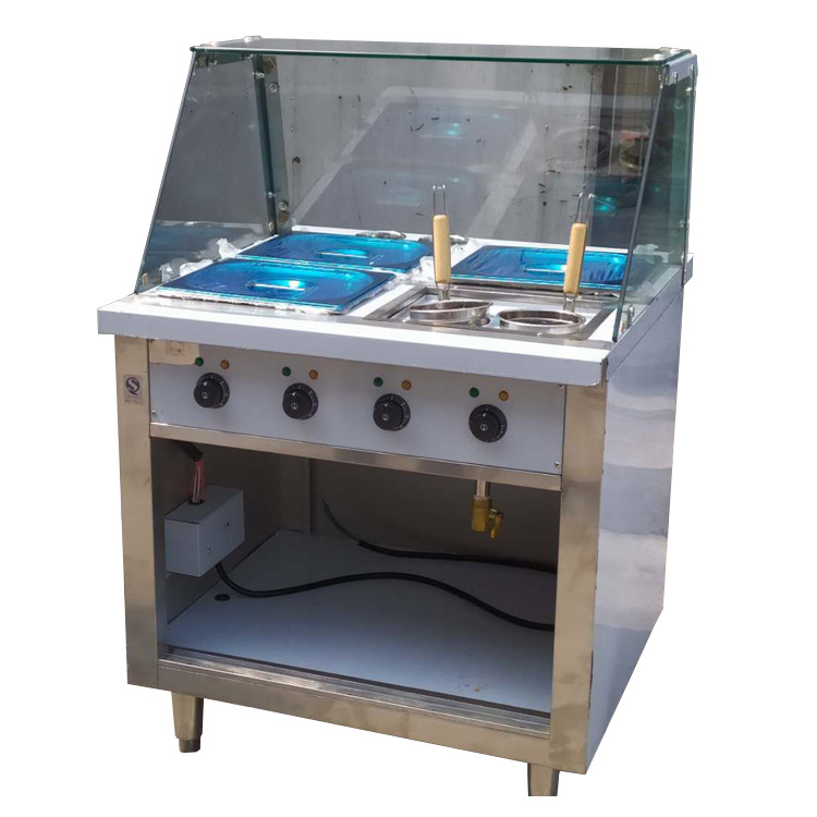 Qianmai Oden Machine EH-800 with glass cover, convenience store electric noodle cooker, commercial spicy hot pot skewer machine pic 24