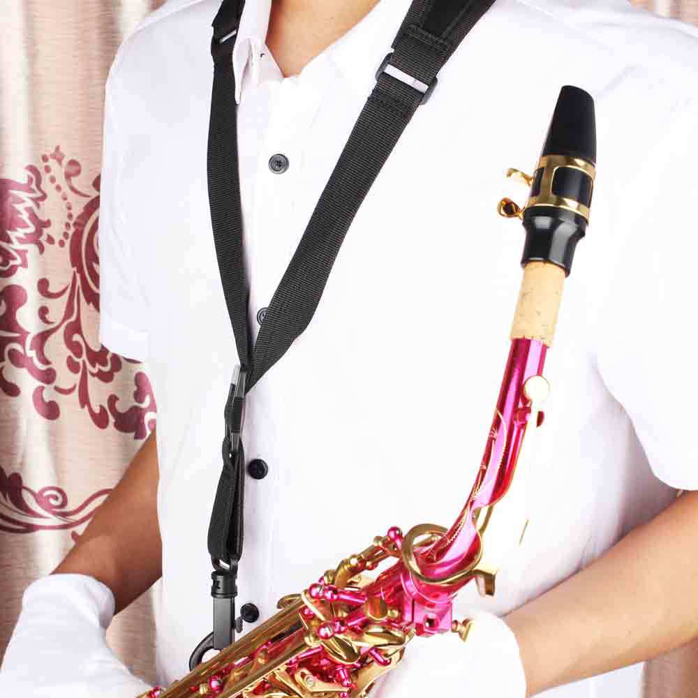 Wholesale musical instrument accessories: High-elastic cotton saxophone straps, adjustable single shoulder neck straps, effortless shoulder straps for beginners to play pic 11