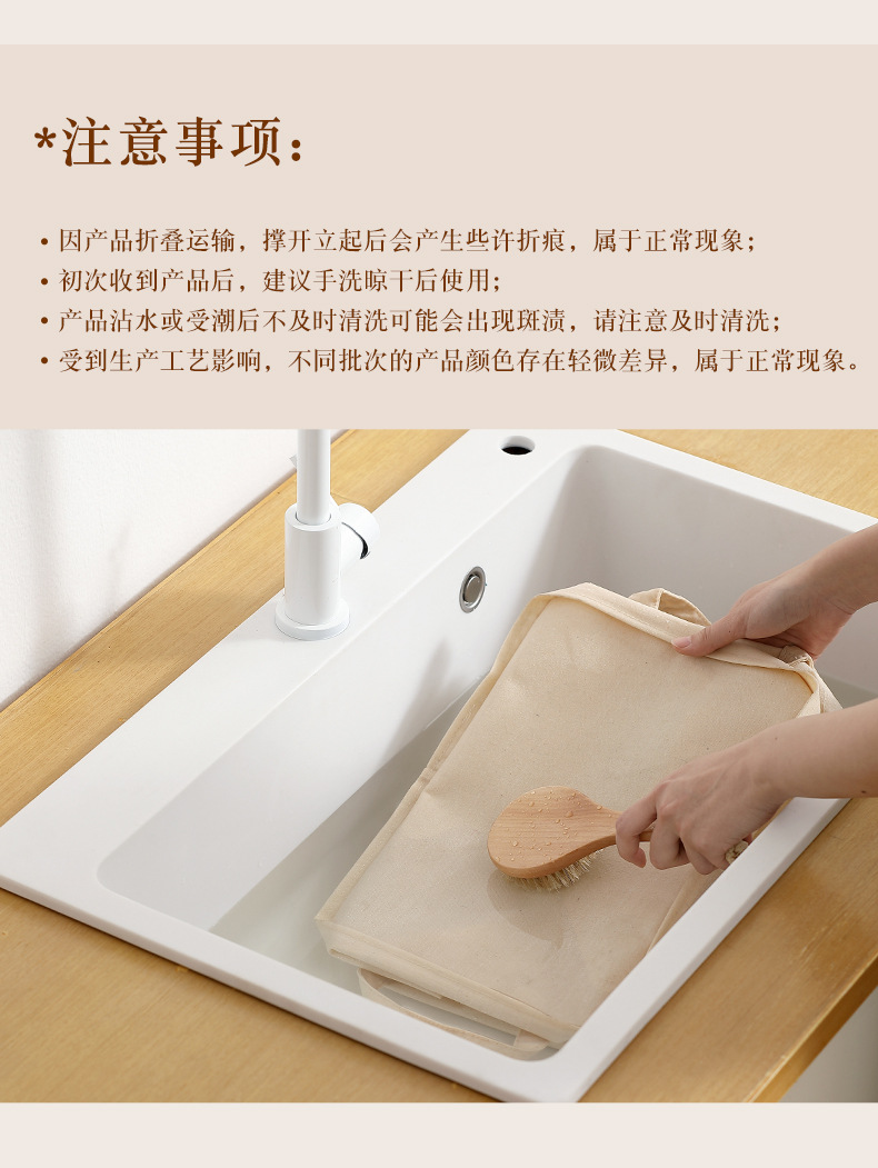 日式布艺桌面收纳盒 衣柜收纳卧室抽屉衣服收纳箱零食玩具收纳筐详情18