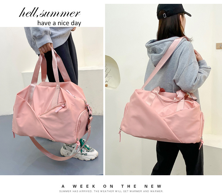 旅行包2022新款大容量旅行袋干湿分离健身包游泳包单肩斜跨包批发详情32