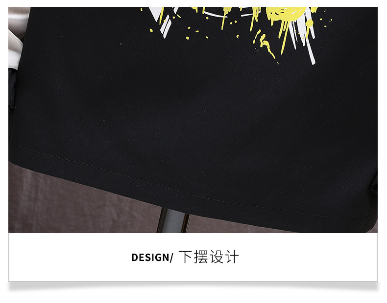The new autumn collection of casual and versatile jackets for young people, featuring a fashionable and trendy color-blocked hooded graffiti coat for men pic 19