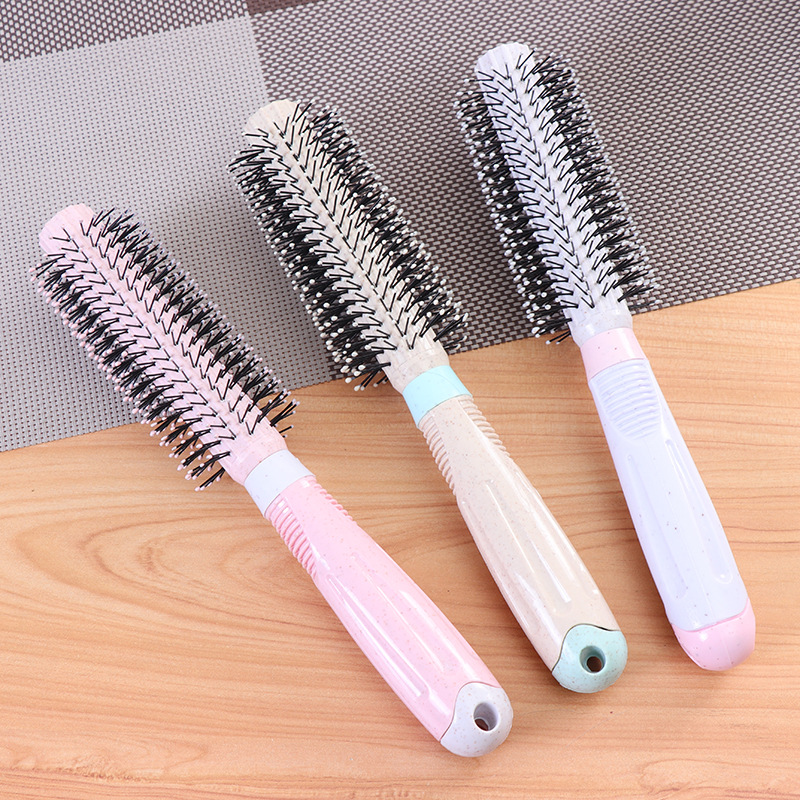 Factory direct supply of new simple style curling combs with wheat straw and anti-tangling hairdressing combs wholesale pic 22