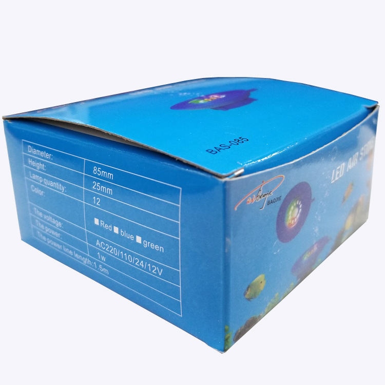 Aquarium LED seven-color gas stone oxygen-increasing light, aquarium gas stone with light, fish tank stone, landscape stone pic 32