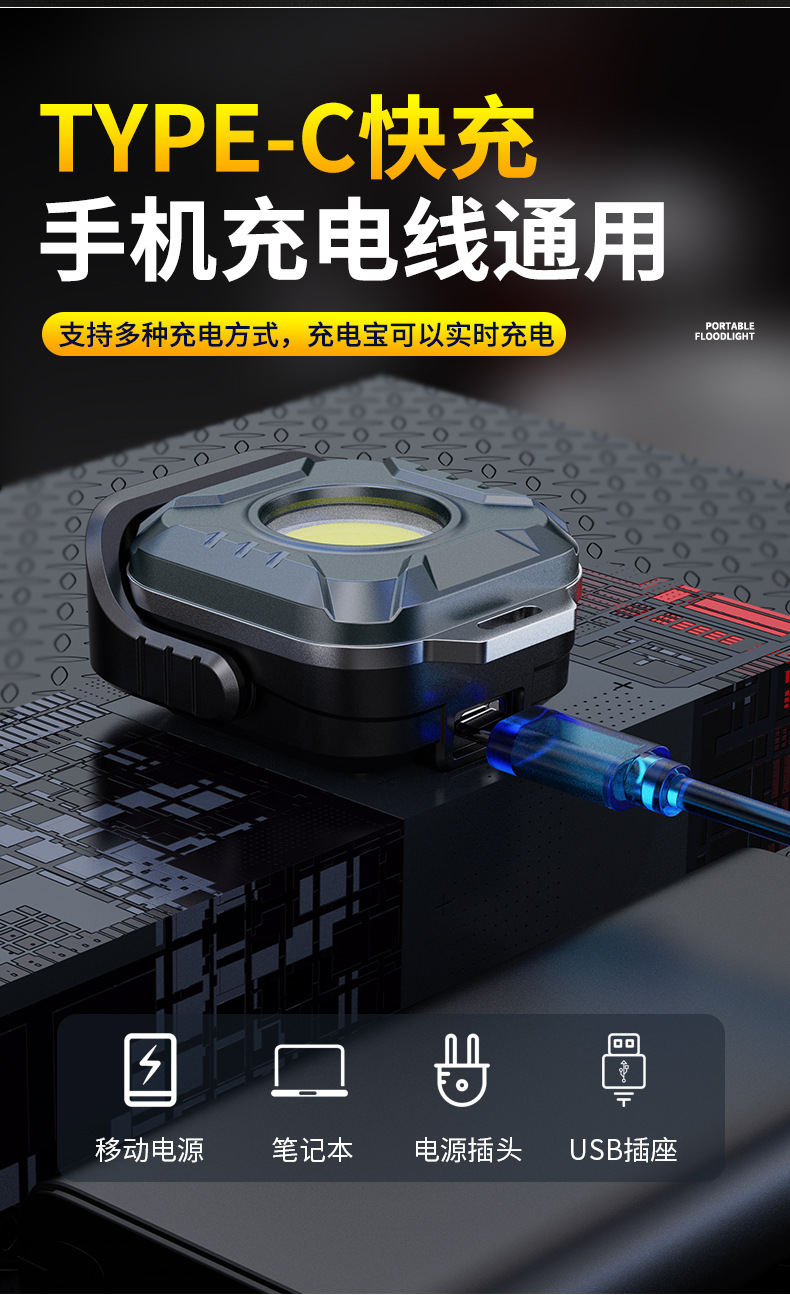 KXK-986工作灯电子灯野营户外露营灯应急SOS闪烁救援灯详情15