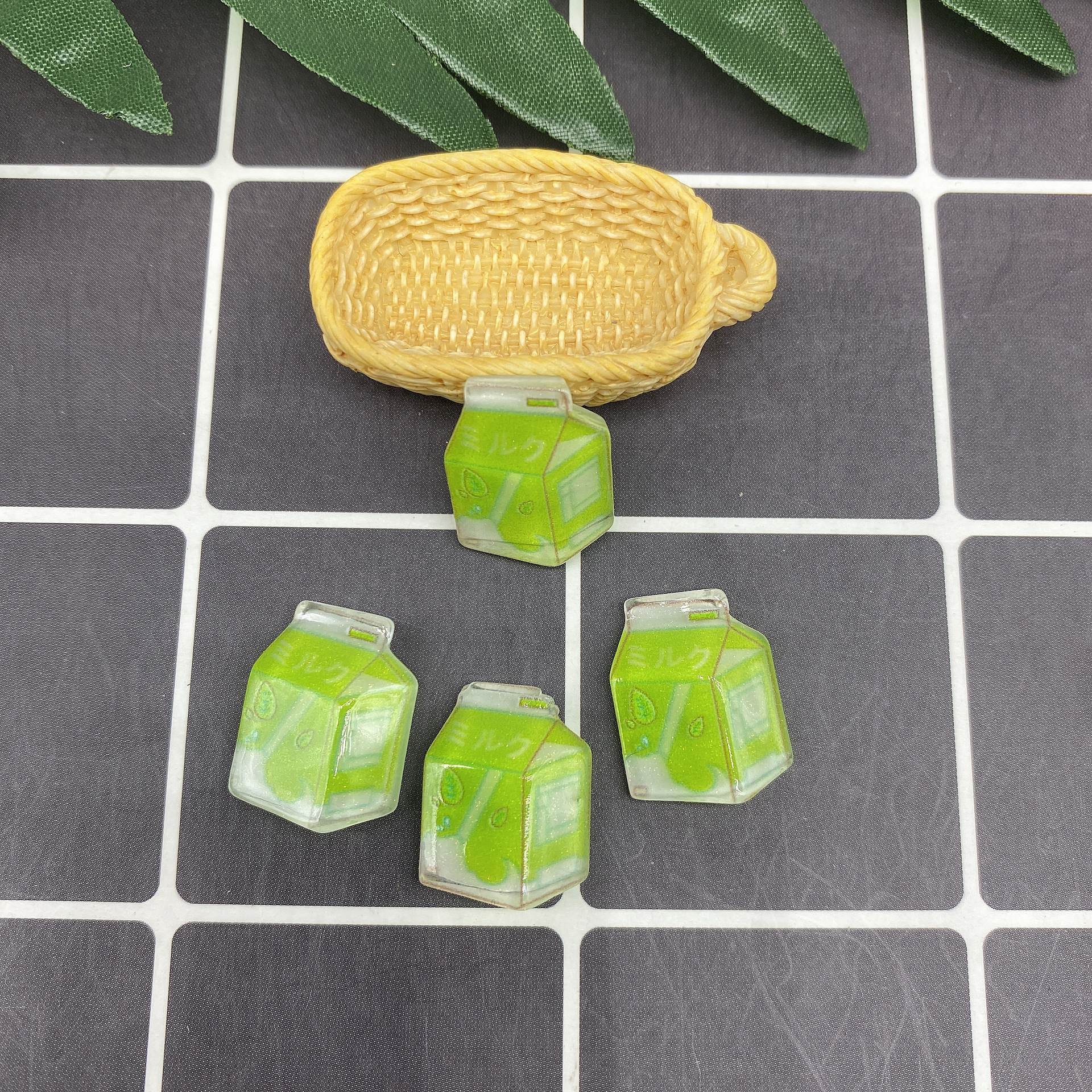 树脂配件饰品帽子贴片史莱姆内放DIY日韩风哑光笑脸厂家直销详情9