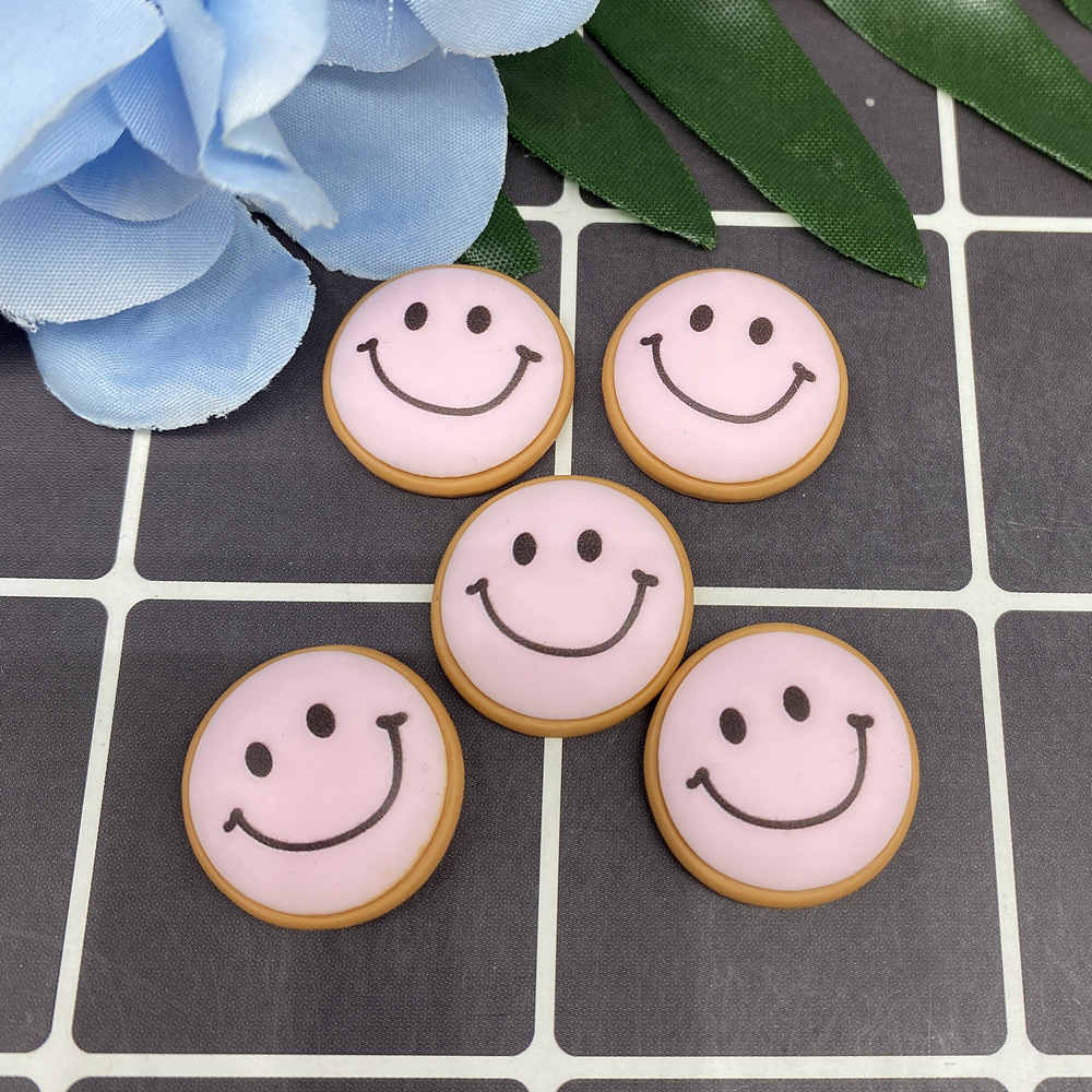 树脂配件饰品帽子贴片史莱姆内放DIY日韩风哑光笑脸厂家直销详情5