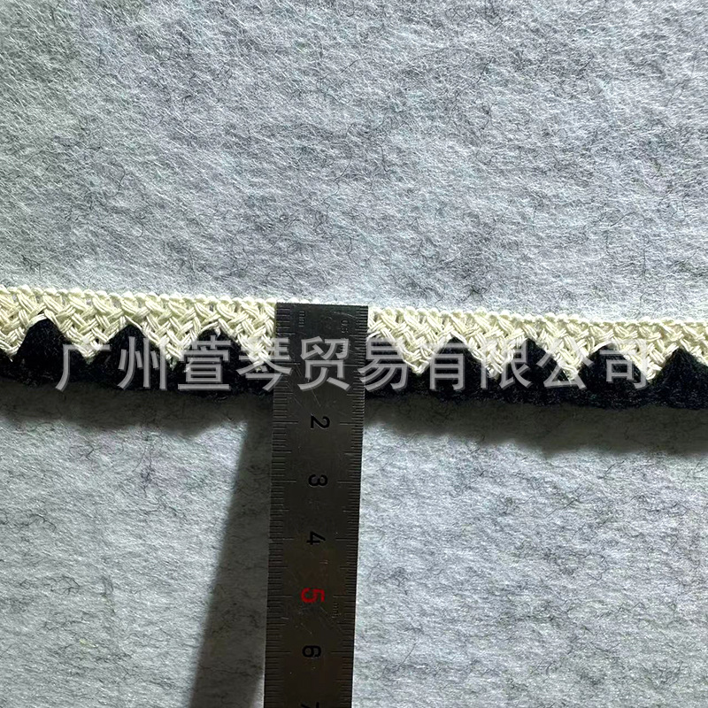 1.5cm3.0cm黑白花边包边条车线贝壳折边服装窗帘衣服服饰辅料详情13