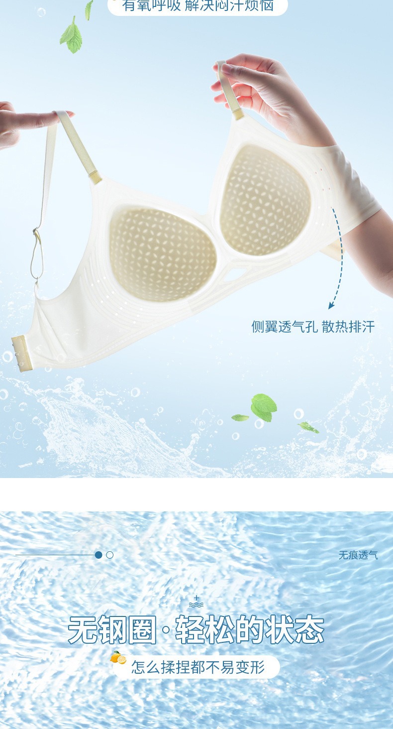 无痕内衣超薄款女夏聚拢显大提拉上托防下垂舒适无钢圈软支撑文胸详情12