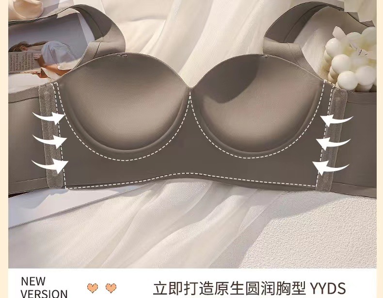 无痕内衣薄款提拉上托女小胸聚拢显大无钢圈舒适透气收副乳文胸罩详情18