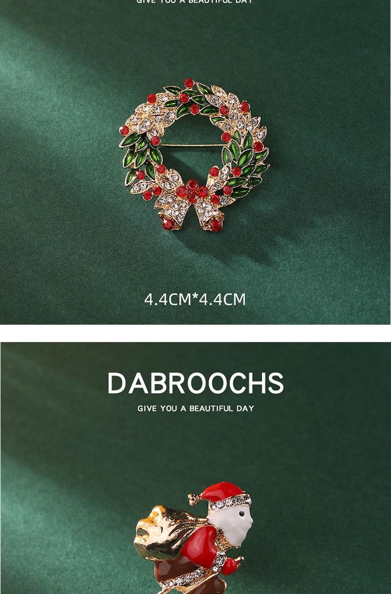 圣诞节胸针饰品树麋鹿胸花新年礼物卡通别针可爱日韩学生毛衣装饰详情6