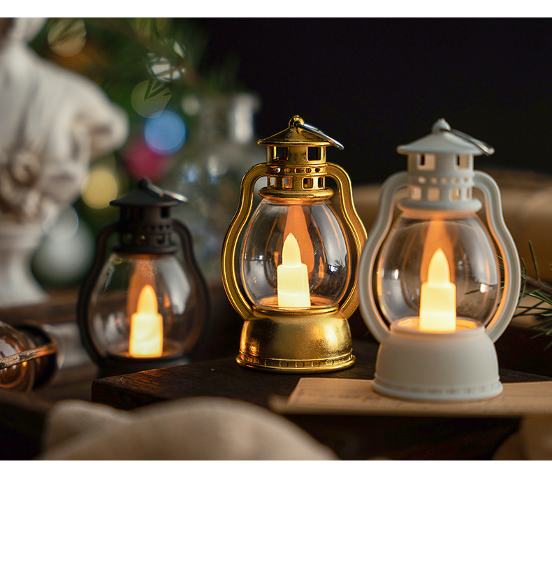 Creative retro horse lanterns, kerosene lamps, hand-held lanterns, props, bar Christmas candles, festive candles, atmosphere, night lights pic 4