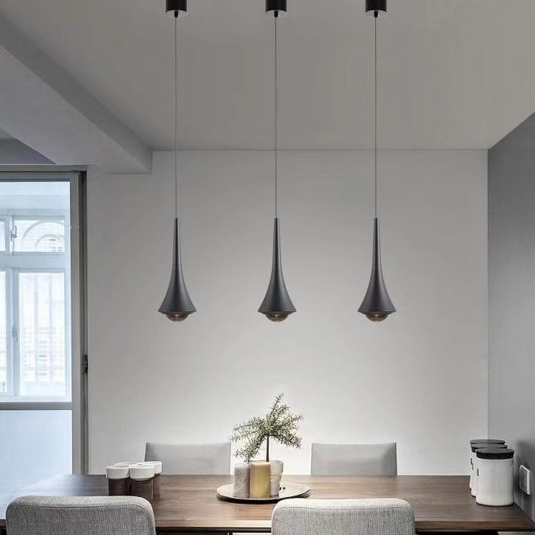 The LED telescopic suspended creative round ball pendant lamp is simple, modern and light luxury. It is a smart small hanging device for the bedside bar in the bedroom pic 29