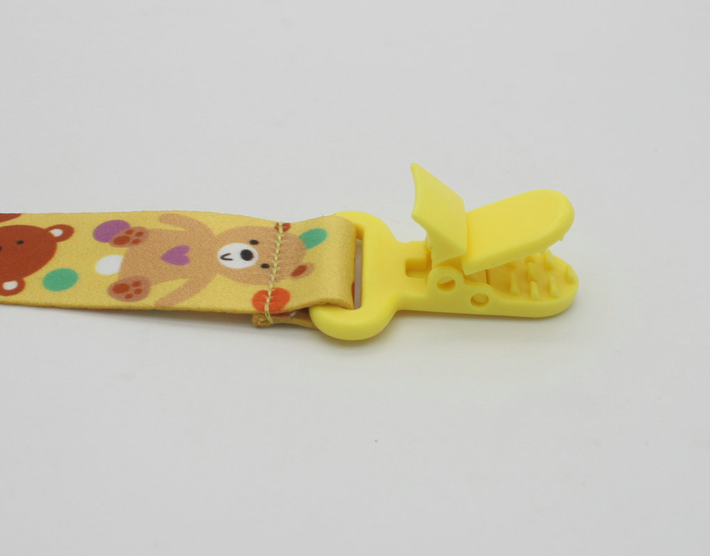 Productos para bebés personalizados cadena de chupete cordón de chupete correas anticaída clip de chupete en stock pic 15