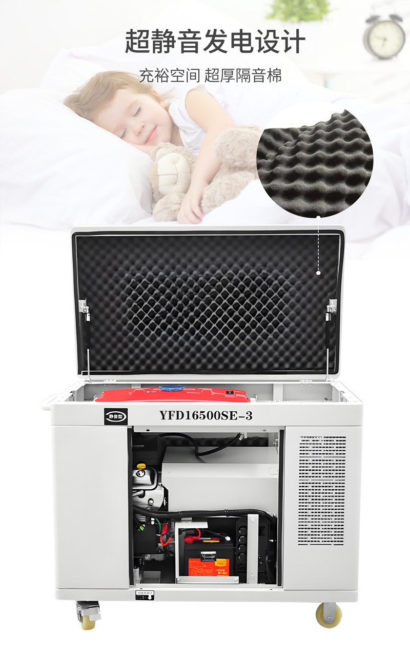 5000W silent gasoline generator 8/10/15/20/30 kilowatt high-power emergency power supply, commercial portable pic 5