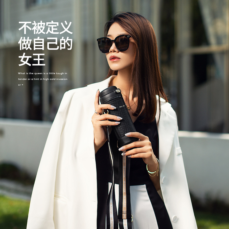 saylee小立欣悦水杯时尚女士高颜值双饮吸管食品级塑料杯子高端礼详情6