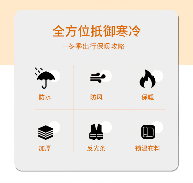 电动摩托车手把套冬季保暖电瓶车手套防水男女挡风加绒加厚棉把套详情2