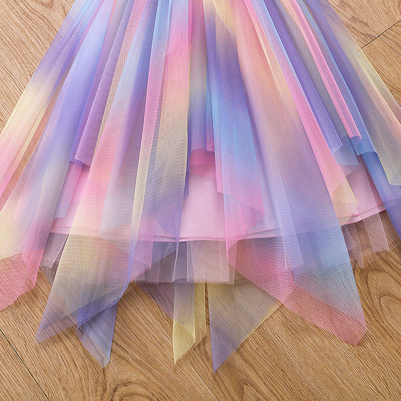 纯棉跨境女童连衣裙独角兽童裙女宝宝蓬蓬裙发光美人鱼公主裙代发详情27