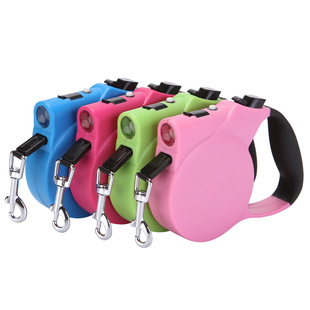 宠物伸缩牵引绳 狗狗自动牵引器  便携式狗绳狗链 3米 5米牵引带详情5