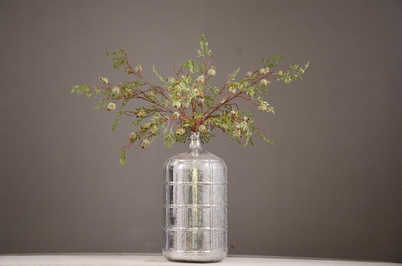 Wholesale of artificial pomegranate and wabi-sabi style Chinese hotel, home and restaurant decoration artificial flowers and artificial berries from the manufacturer pic 12