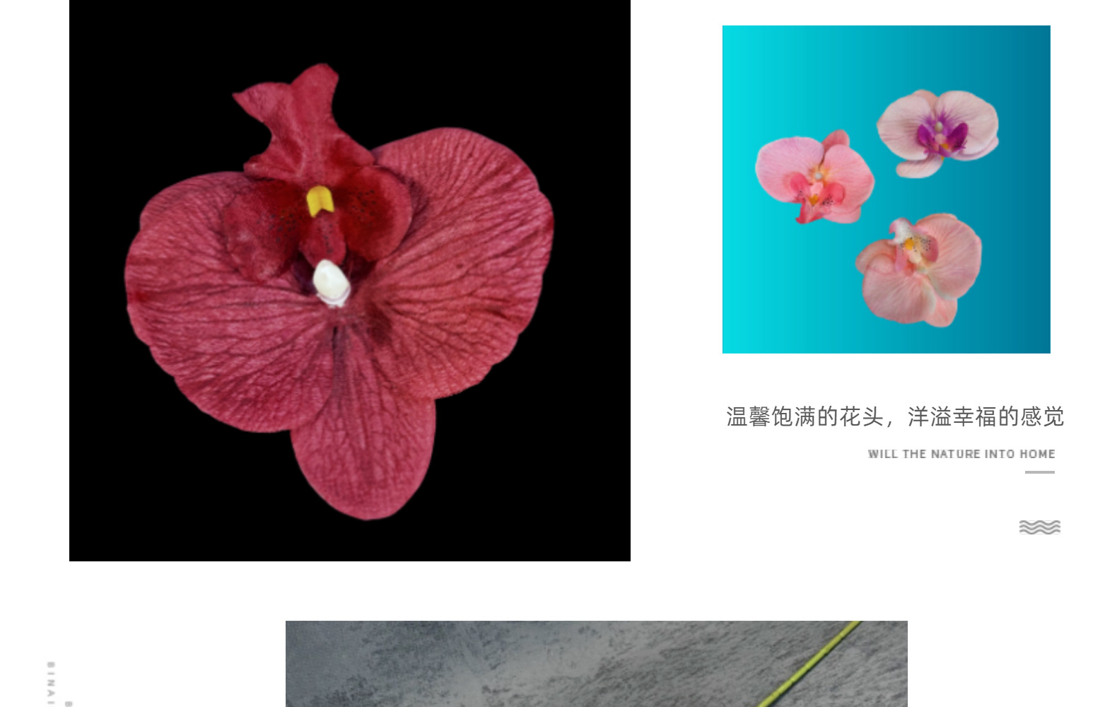 仿真蝴蝶兰花头11.5CM假花diy绢花婚礼装饰花艺簪花材料摆件批发详情18