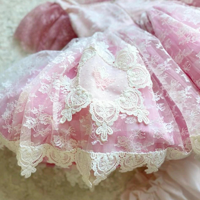 女童洛丽塔连衣裙定制童装小批量贴牌服装来图生产童裙加工定做详情12