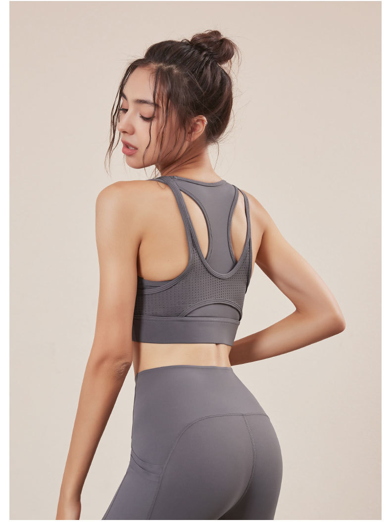 春夏新款运动内衣女减震跑步聚拢文胸健身背心lulu外穿瑜伽服上衣详情23
