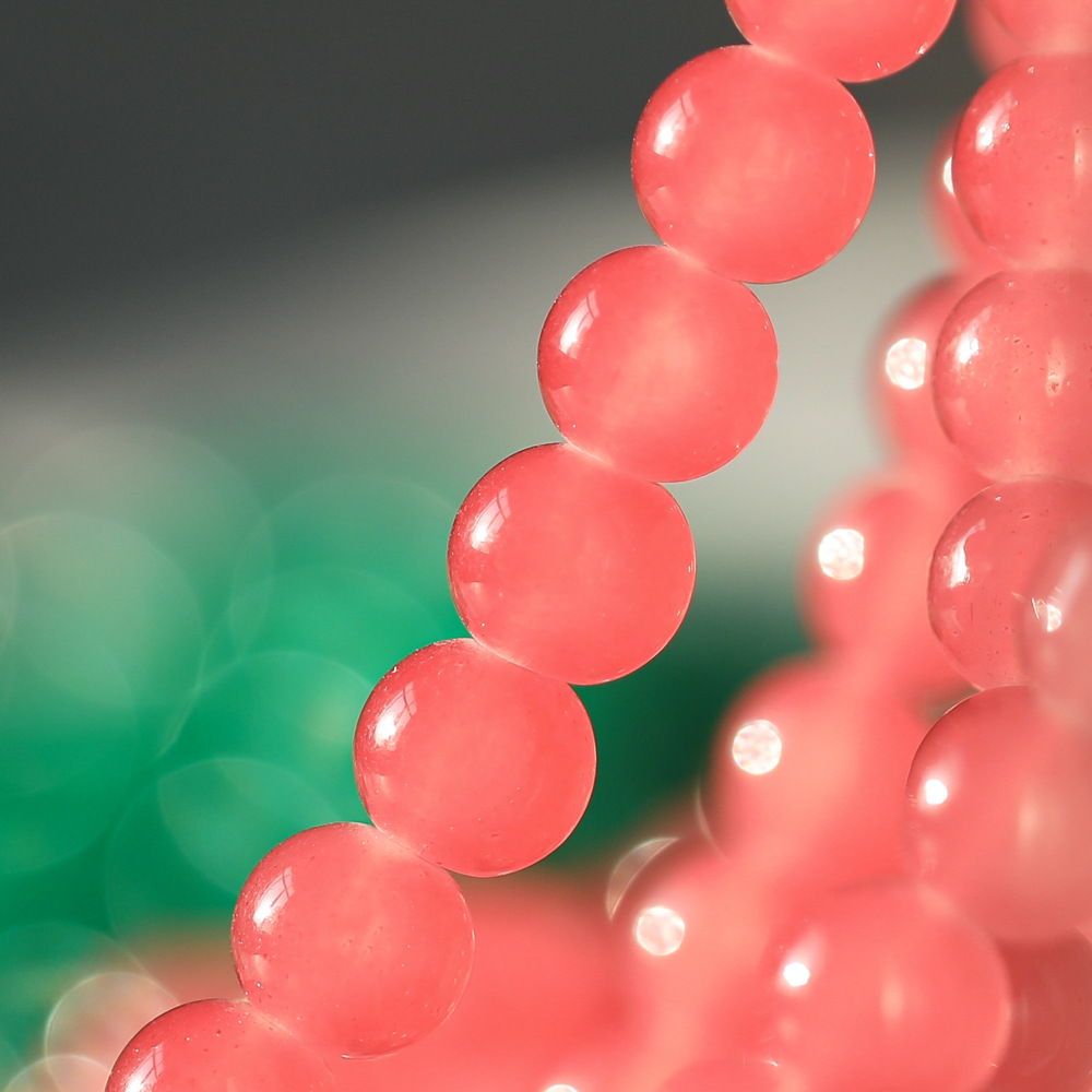 10mm imitation jade glass beads, round beads, loose beads, diy bracelet material accessories, glass beads, imitation agate beads, string beads, matching beads pic 24