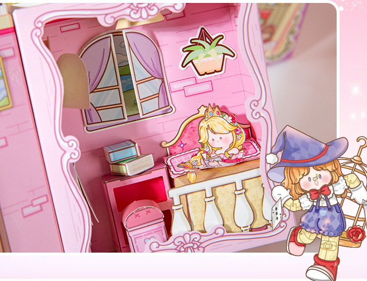 语闲阿果DIY童话书套盒 可爱创意免裁剪儿童益智送人立体手工礼物详情7