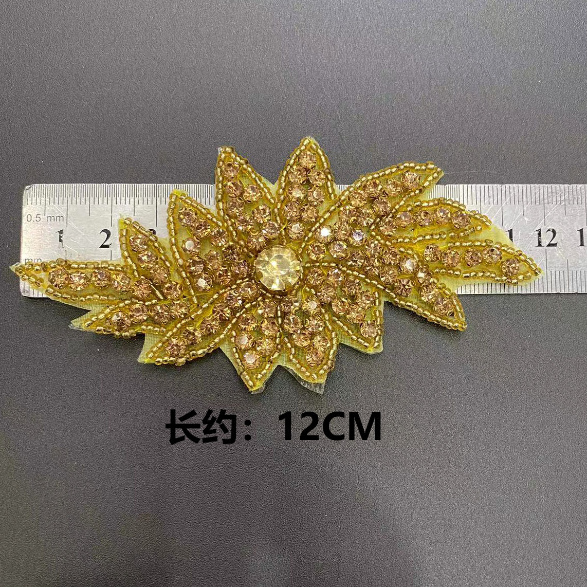 Estilo europeo y americano dorado lentejuelas accesorios accesorios de pelo hechos a mano con cuentas zapatos y sombreros accesorios de ropa venta directa de fábrica al por mayor pic 9