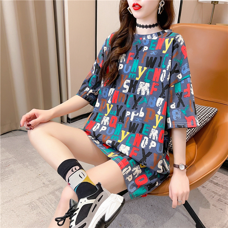 2021新款网红ins超火短袖t恤女装春夏情侣卡通宽松上衣详情11