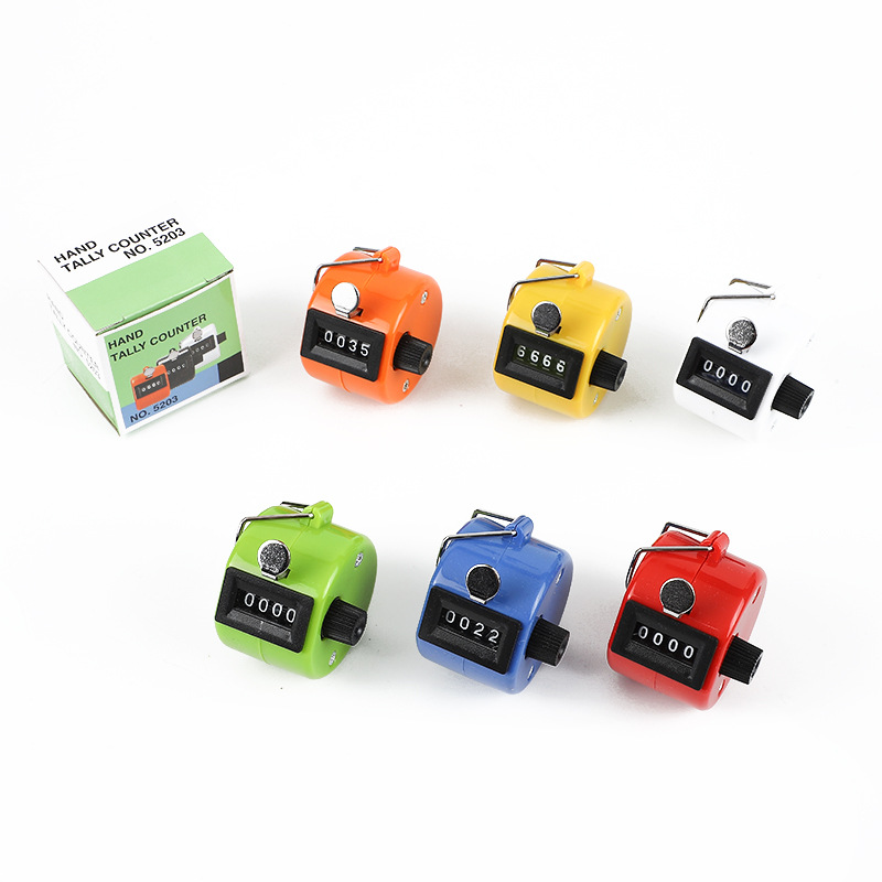 Factory direct sales: 5203 color electronic counter, hand press counter, pedestrian flow counter, step counter. Comprehensive functions, practical and portable pic 6