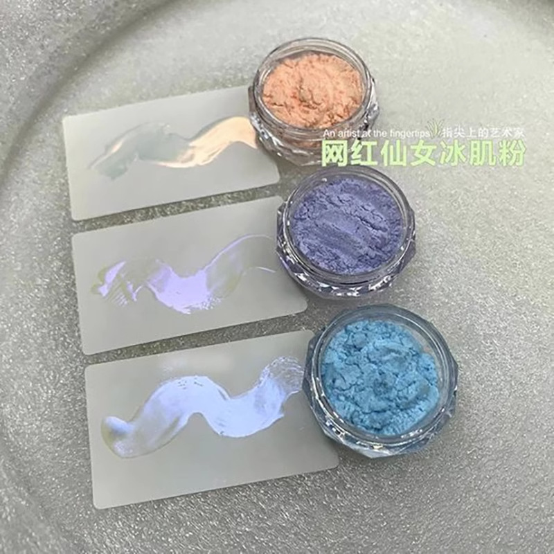 Japanese-style internet-famous nail art pearlescent powder, Aurora powder, fairy magic mirror powder, decorative items, transparent color, special ice skin powder for nail salons pic 6