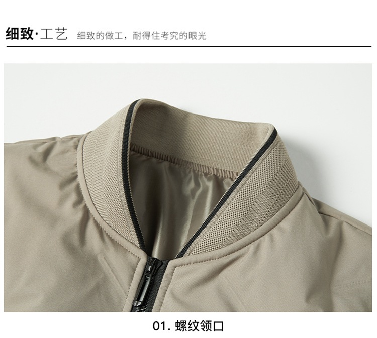 新款男士羽绒服棒球领蓬松开衫上衣灰鸭绒羽绒服男休闲冬季外套男详情16