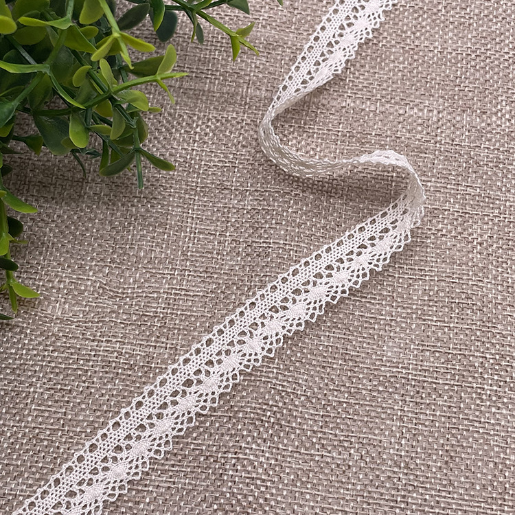 Кружева из чистого хлопка, 1.4 см, мелкий штрих-код DIY, ручной комплект одежды из чистого хлопка, аккуратно выгравированное кружево pic 7