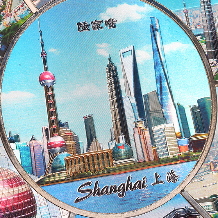 上海城市旅游景点纪念品东方明珠文创工艺碟摆件锌合金工艺品摆件详情6