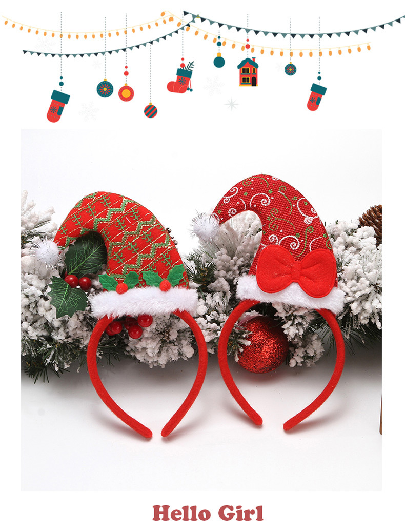 Christmas supplies, Christmas hair bands, hair clips, gifts, antler headbands for the elderly, sweet girl, elk, Internet celebrity hair bands pic 7