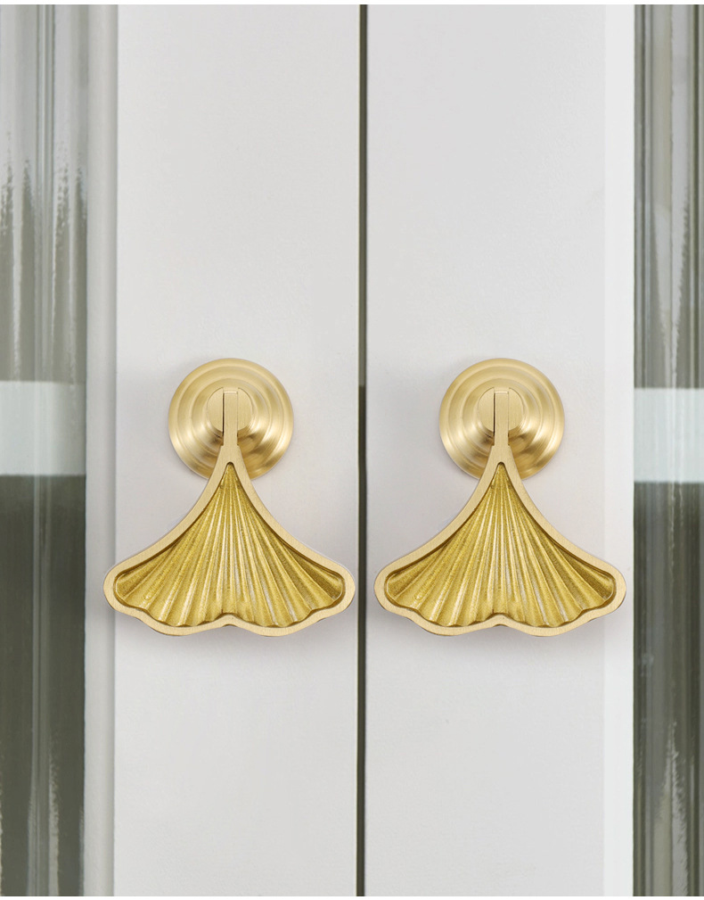 批发柜门拉手法式轻奢衣柜抽屉门把手美式黄铜柜子橱柜餐边柜拉手详情16