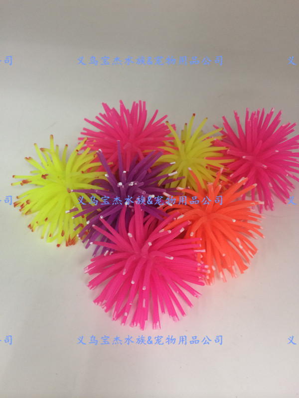 Fish tank simulation aquatic plants, corals, soft ornamental fish, large sea urchin balls, aquarium supplies, landscape decoration, foreign trade pic 36