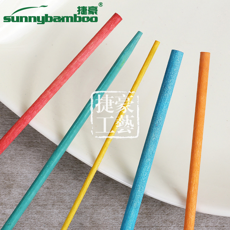 木质工艺多种规格彩色木棒美妆美容棒指甲美甲清洁棒可定制批发详情9