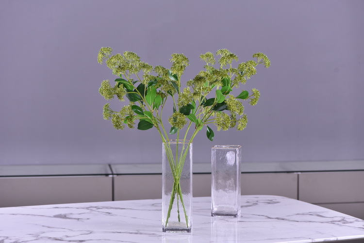 Artificial flower bouquets, flower arrangements, green plants, Dingding grass, artificial flowers, living room ornaments, decorative items, plastic flowers, photography props, silk flowers, artificial plants pic 6