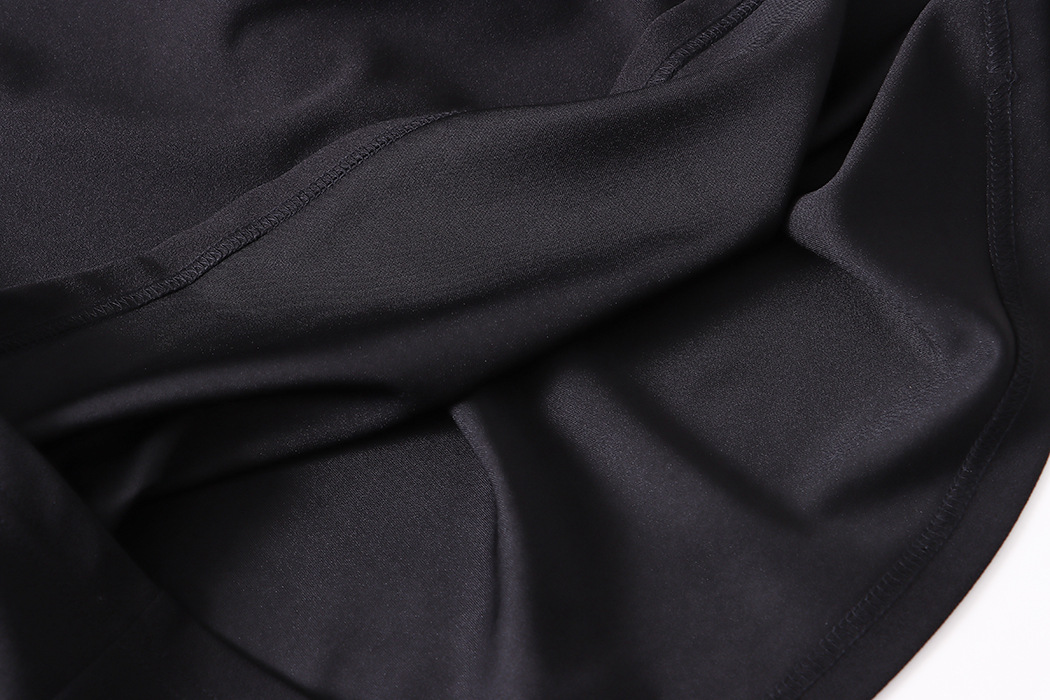 Sinan Antwai-cut French square-neck black vest dress 2024 Early Autumn New Style SN5158 pic 35