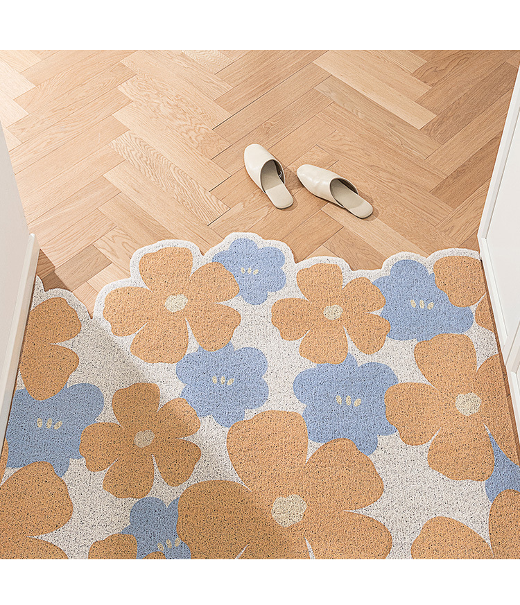 小清新入户门地垫进门耐磨防滑脚垫可裁剪地垫家用玄关大门口地毯详情16