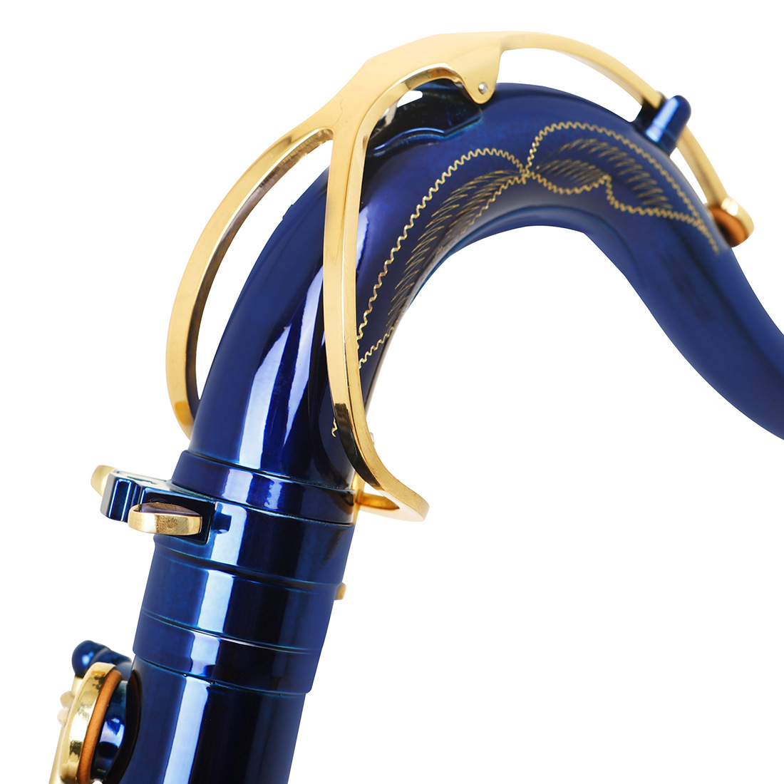 LADE降B调次中音萨克斯手工雕花鲍鱼壳管体乐队专业演奏saxophone详情24