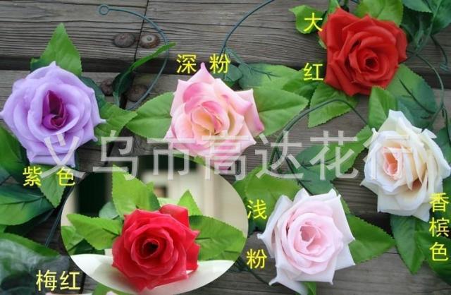 High-end artificial flowers, artificial roses, Korean rose artificial flowers, decorative vines, wedding decoration artificial rose vines pic 1