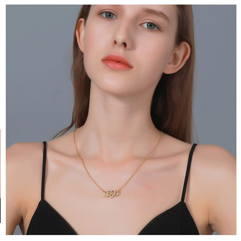 Межконтинентальная wish amazon fashion golden hearts, модель lucky 8 diamond amore, подвеска, ожерелья и украшения pic 24