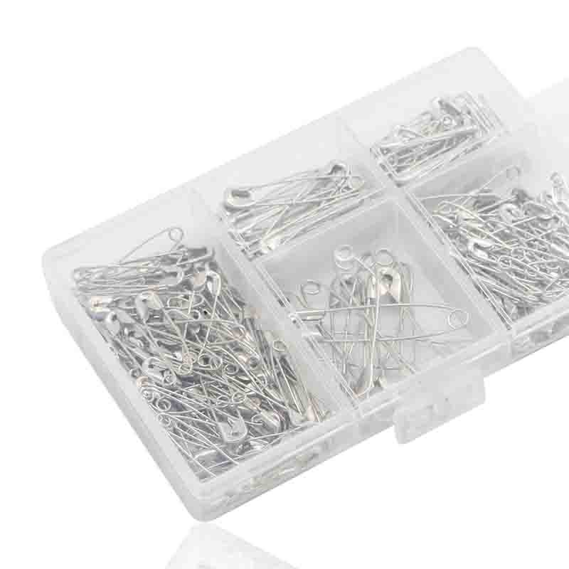 亚马逊新款250枚镀镍别针套装小尺寸家用装饰别针服装店扣针批发详情15