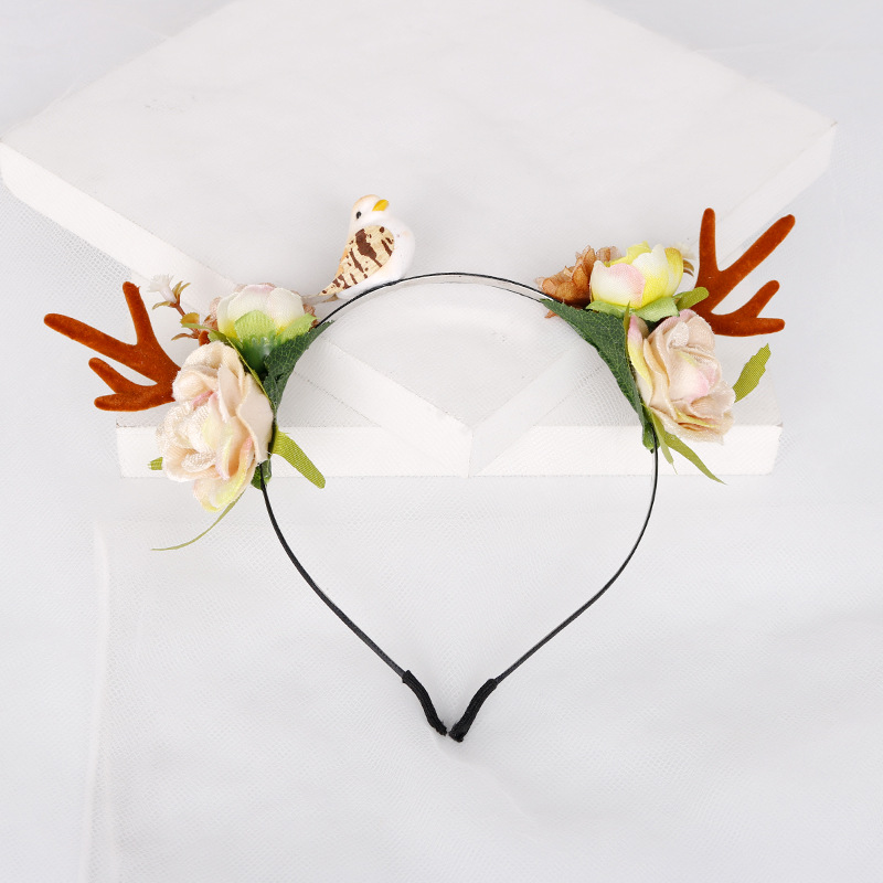 Xinyun Creative Christmas Antler headband Headband Hairpin 2018 New Style Forest Girl Elk Hairpin Hair Accessory pic 5