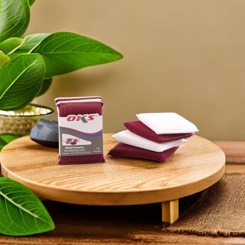 Kitchen cleaning sponge for scrubbing POTS and dishes with steel wire sponge block scrubbing King OKS pic 6