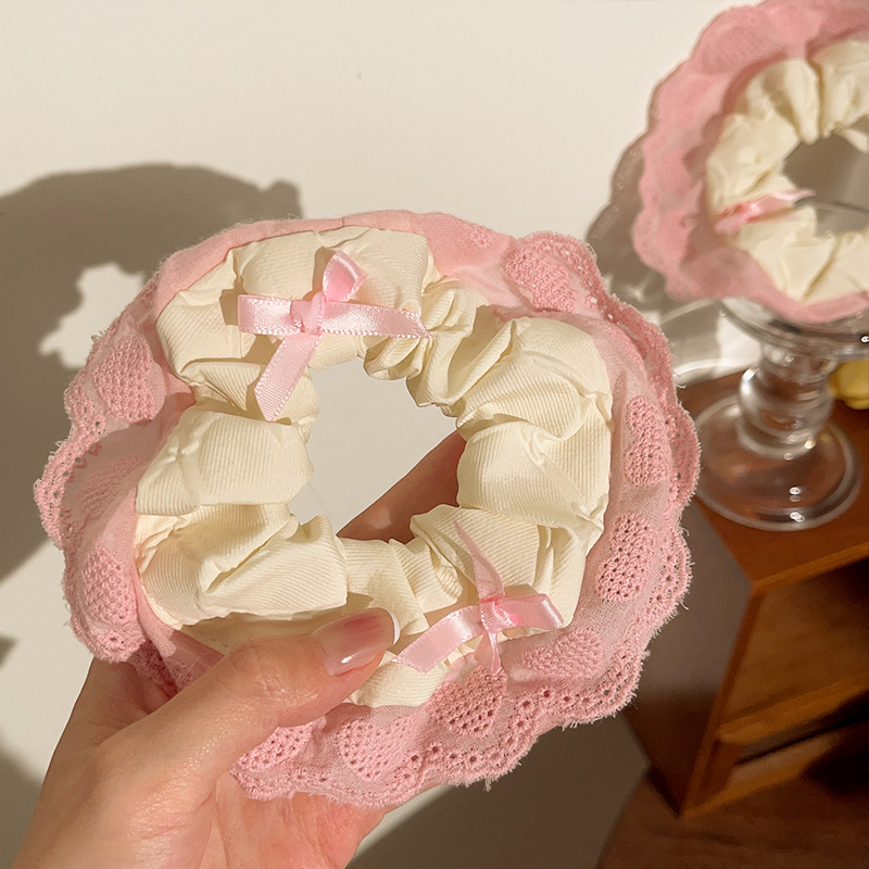 Spring and Summer hair band Collection: Cute trendy hair bands, feminine lace trim hair accessories, sweet and fresh large intestine hair bands pic 27